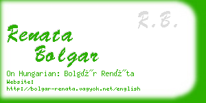 renata bolgar business card